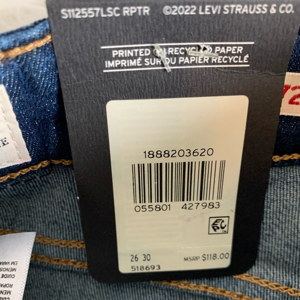 Levi's High Rise Women's Jeans - Dark Blue - Picture 4 of 7